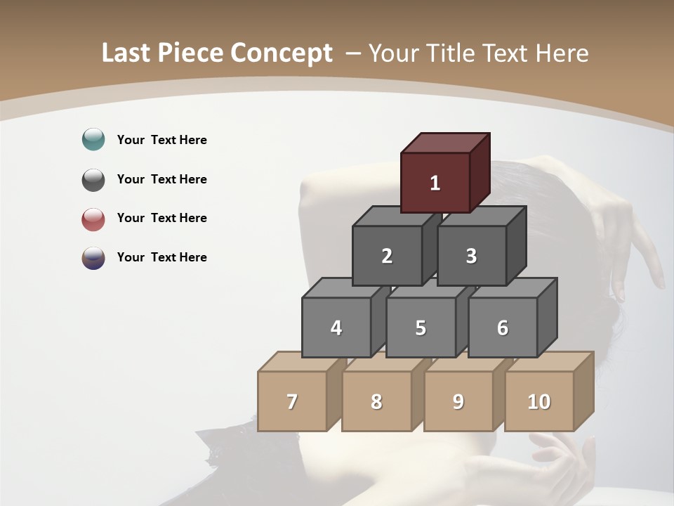 People Fingers Girl PowerPoint Template