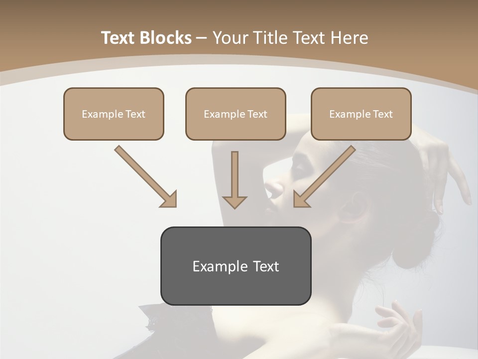People Fingers Girl PowerPoint Template