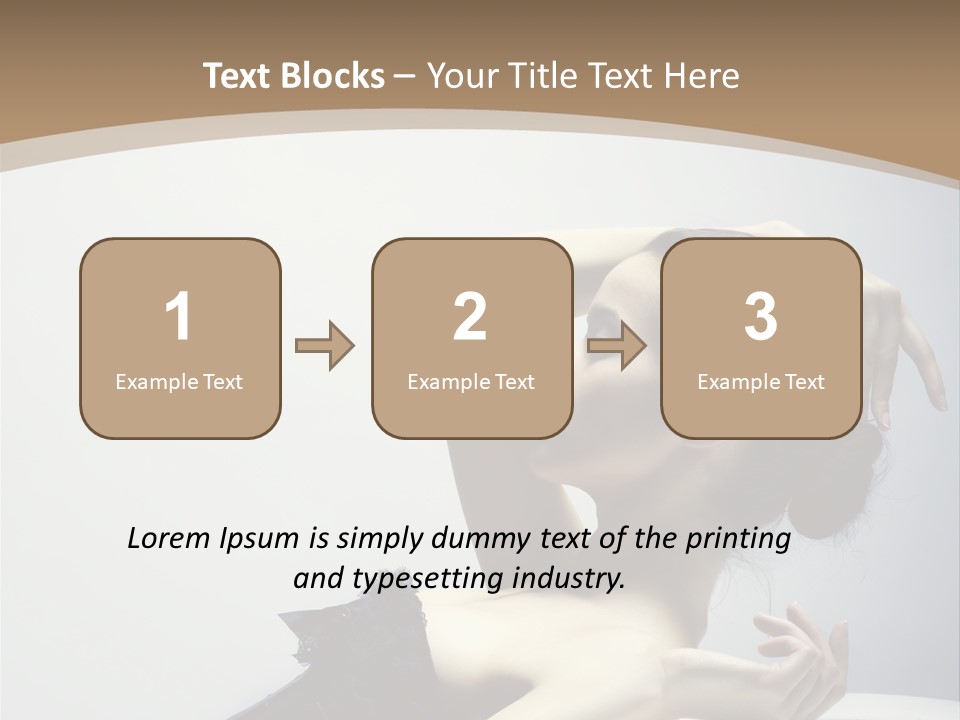 People Fingers Girl PowerPoint Template