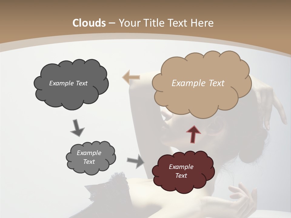 People Fingers Girl PowerPoint Template