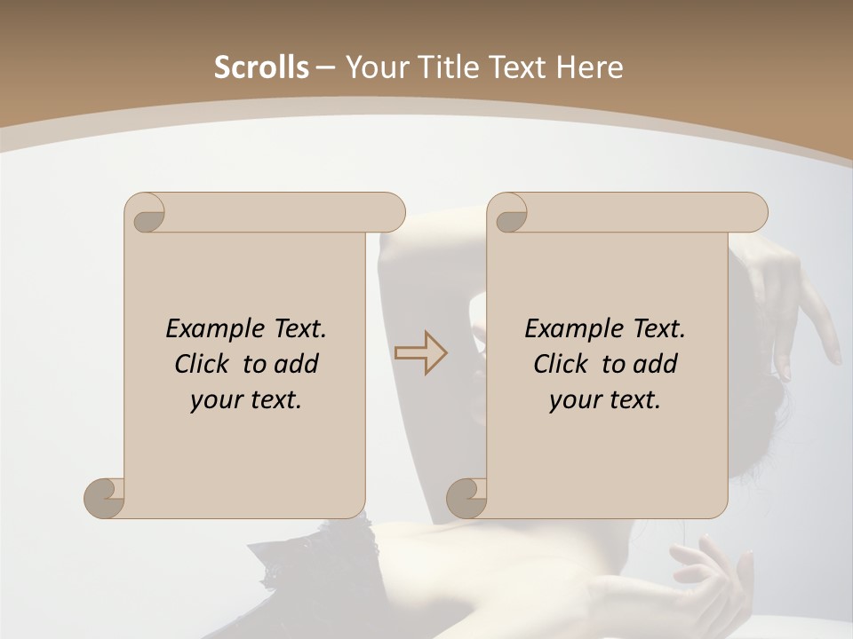 People Fingers Girl PowerPoint Template