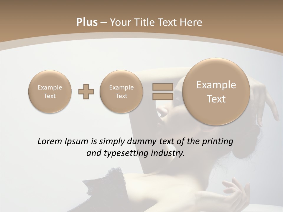 People Fingers Girl PowerPoint Template