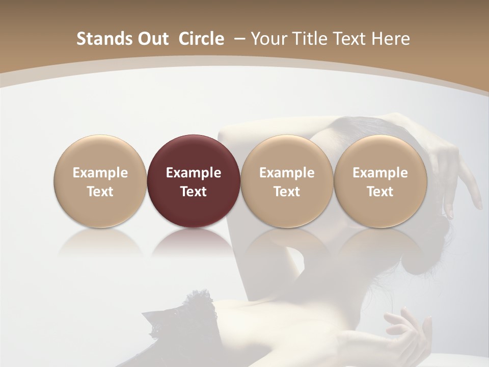 People Fingers Girl PowerPoint Template