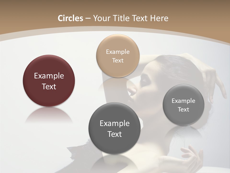 People Fingers Girl PowerPoint Template