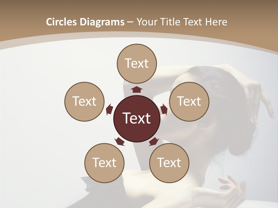 People Fingers Girl PowerPoint Template