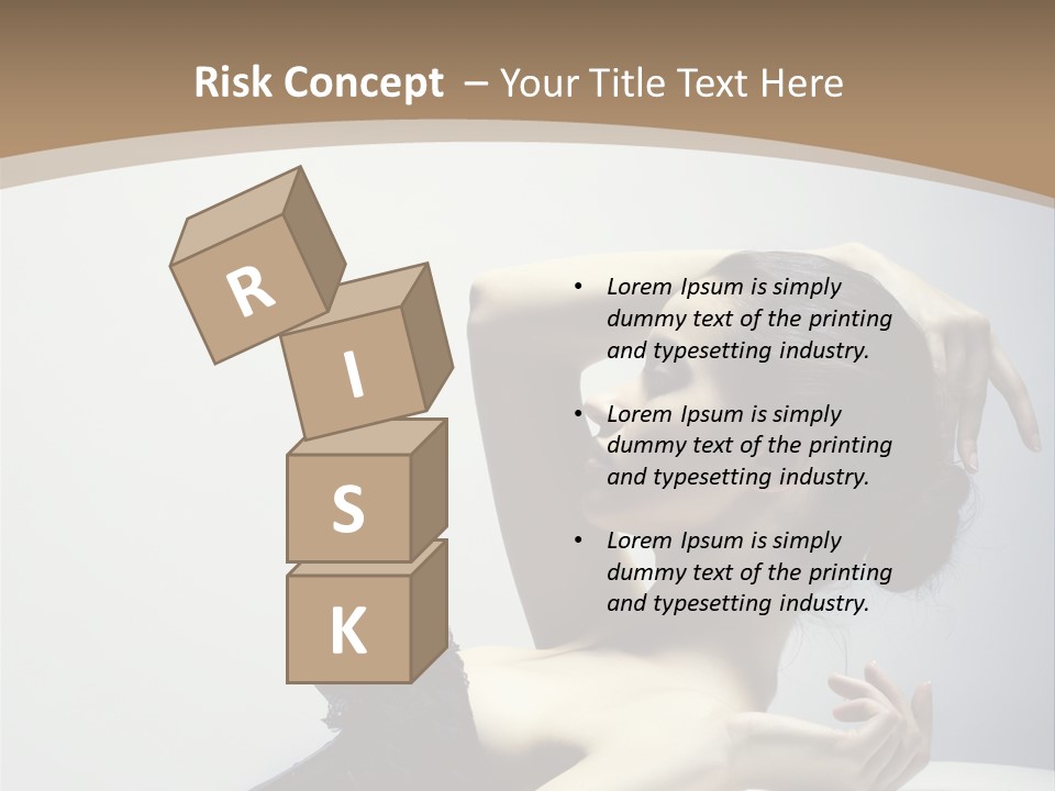 People Fingers Girl PowerPoint Template