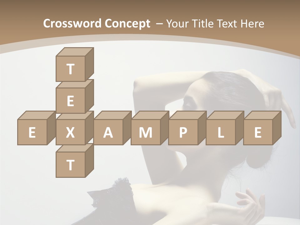 People Fingers Girl PowerPoint Template