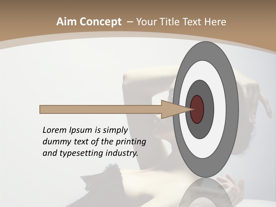 People Fingers Girl PowerPoint Template