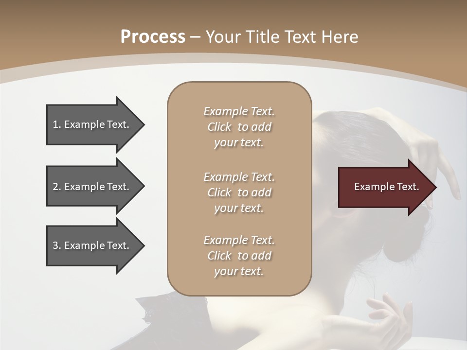 People Fingers Girl PowerPoint Template
