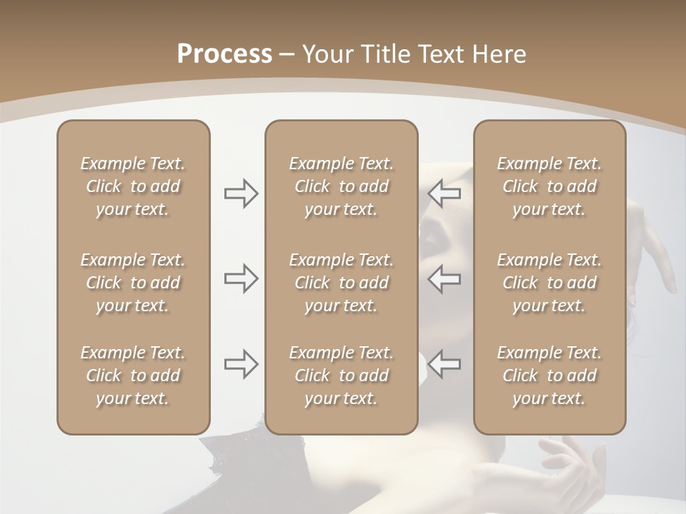 People Fingers Girl PowerPoint Template