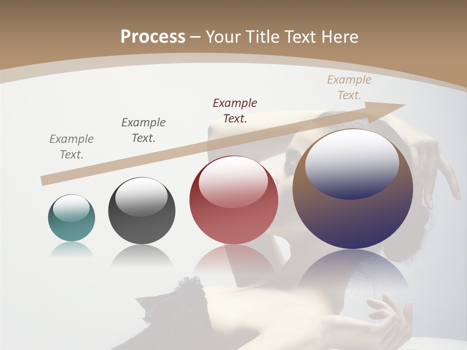 People Fingers Girl PowerPoint Template