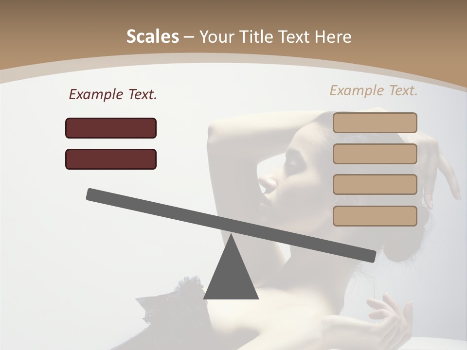 People Fingers Girl PowerPoint Template