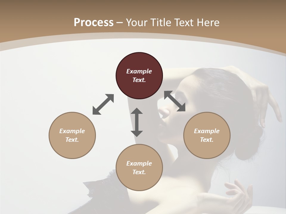 People Fingers Girl PowerPoint Template