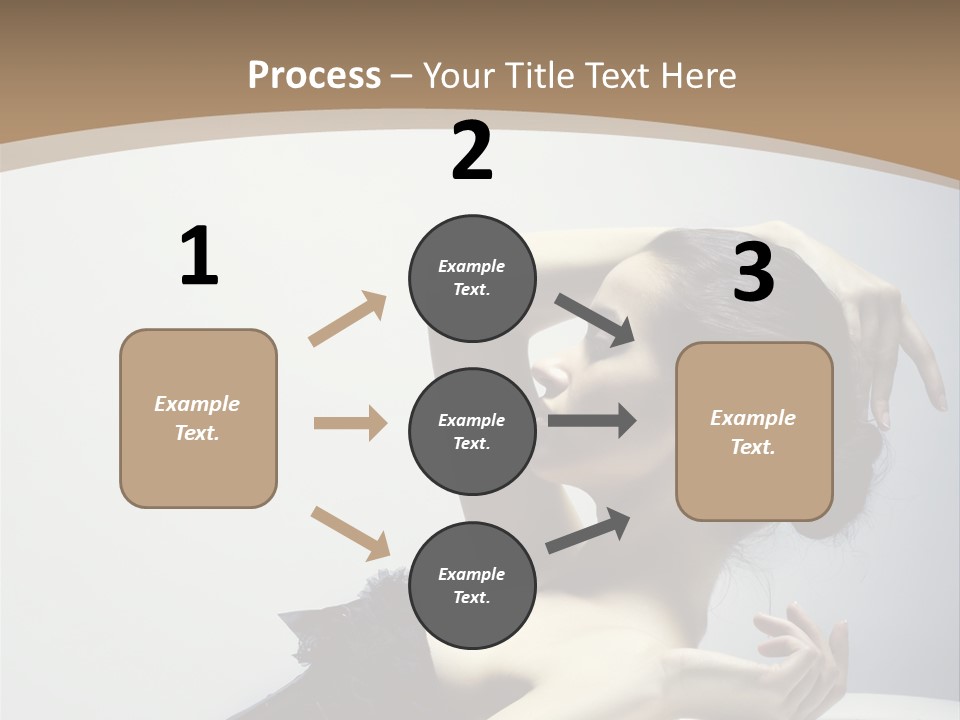 People Fingers Girl PowerPoint Template