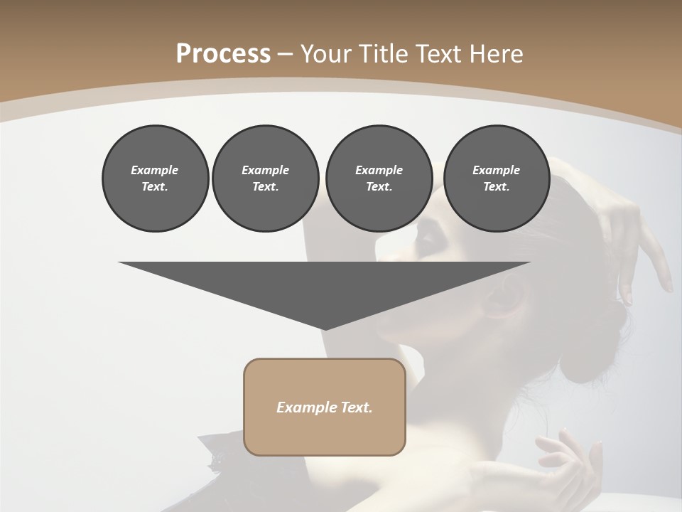 People Fingers Girl PowerPoint Template