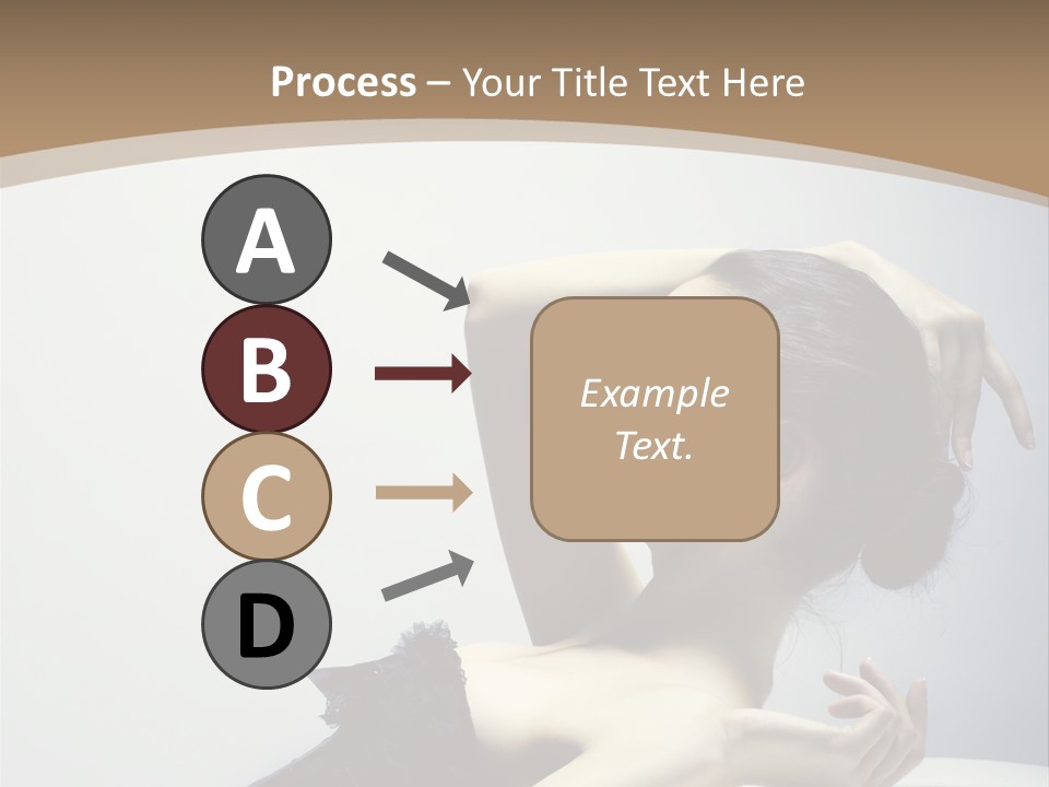 People Fingers Girl PowerPoint Template