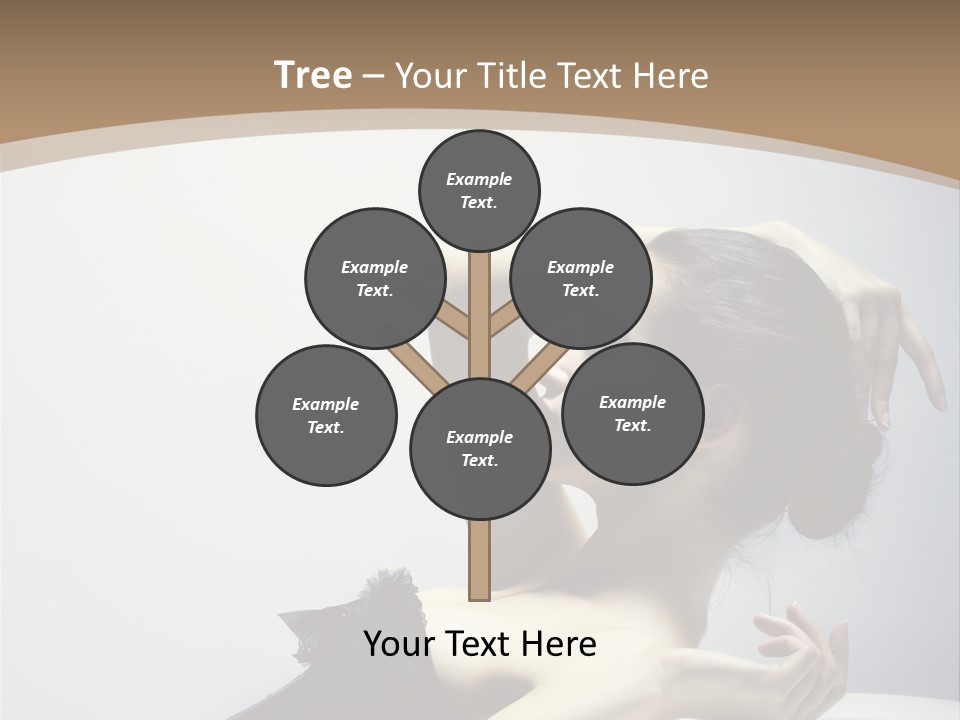 People Fingers Girl PowerPoint Template