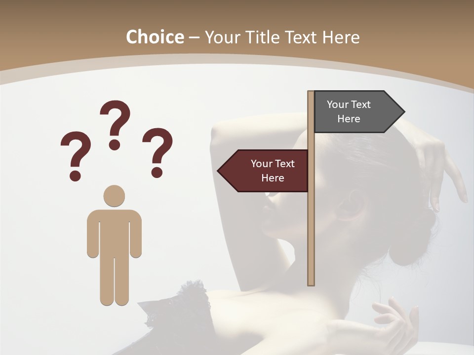 People Fingers Girl PowerPoint Template