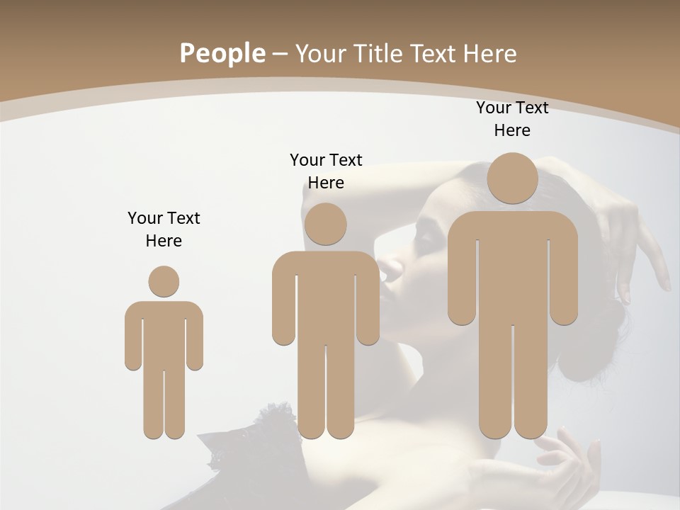 People Fingers Girl PowerPoint Template