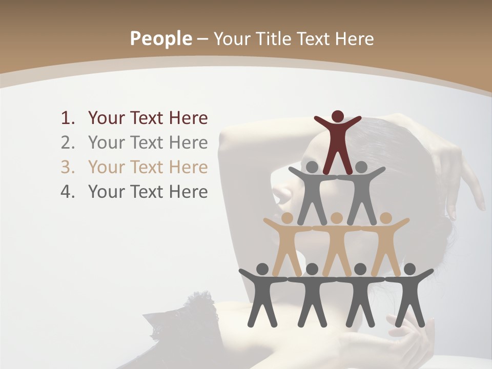 People Fingers Girl PowerPoint Template