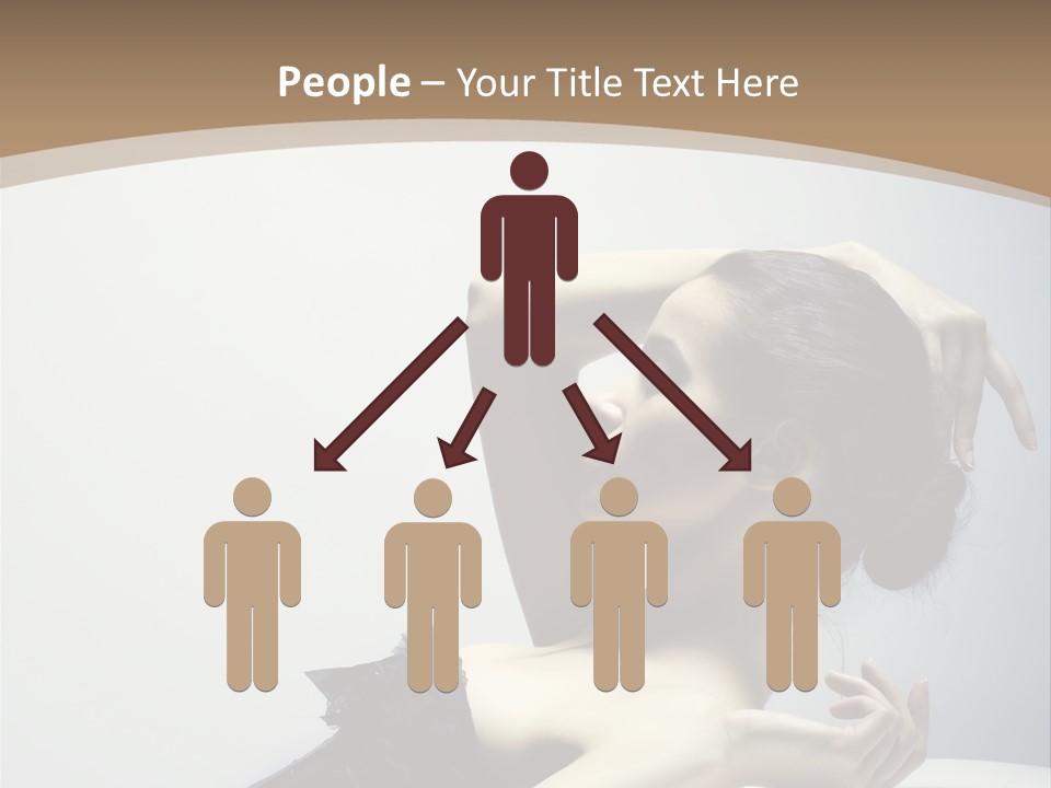 People Fingers Girl PowerPoint Template