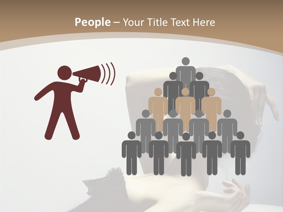 People Fingers Girl PowerPoint Template