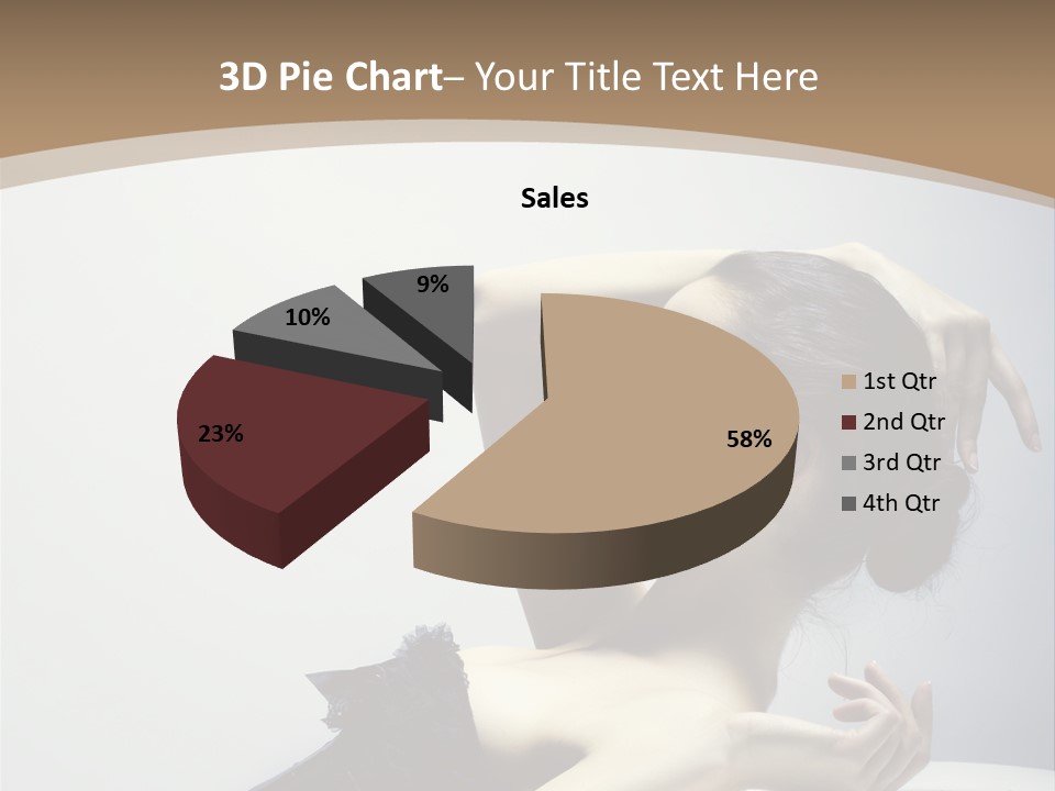 People Fingers Girl PowerPoint Template