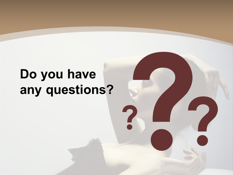 People Fingers Girl PowerPoint Template