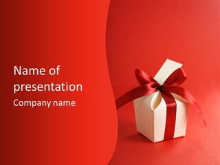 Life Present Box PowerPoint Template