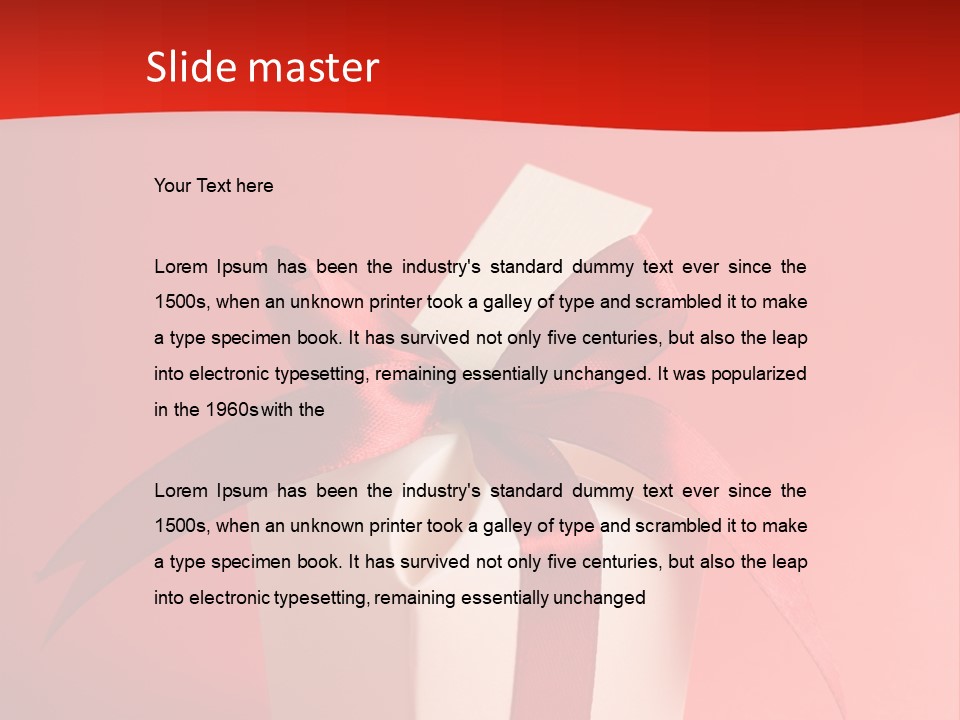 Life Present Box PowerPoint Template