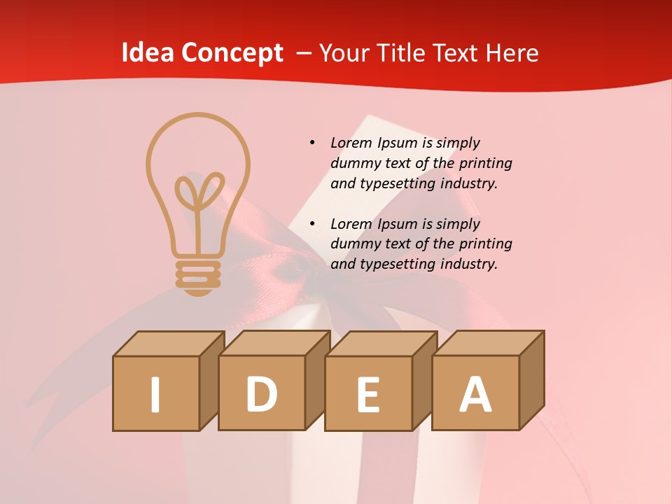 Life Present Box PowerPoint Template