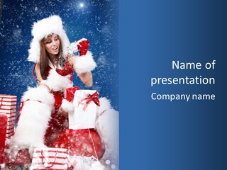 December Cheesy Event PowerPoint Template