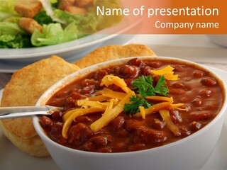 Bowls Of Chili PowerPoint Template