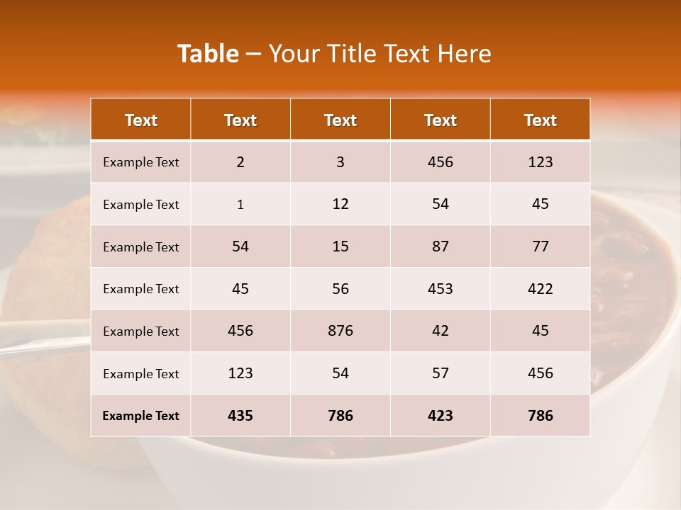 Bowls Of Chili PowerPoint Template