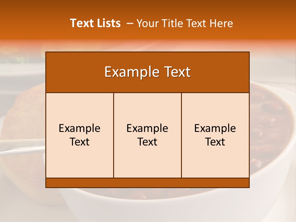 Bowls Of Chili PowerPoint Template