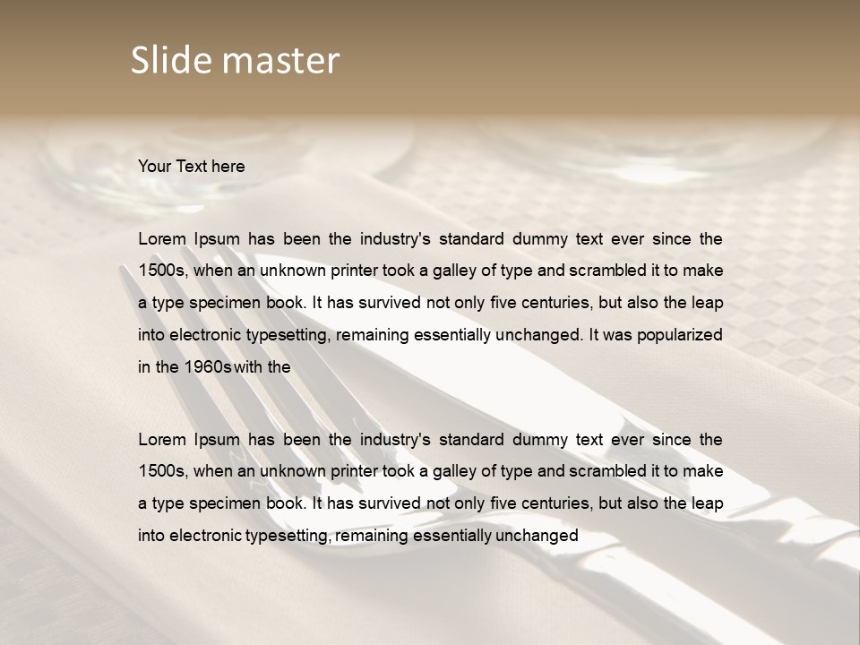Elegant Dinner PowerPoint Template