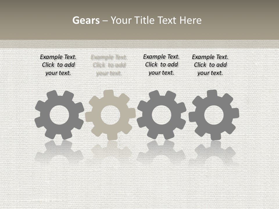 Grey Denim Texture PowerPoint Template