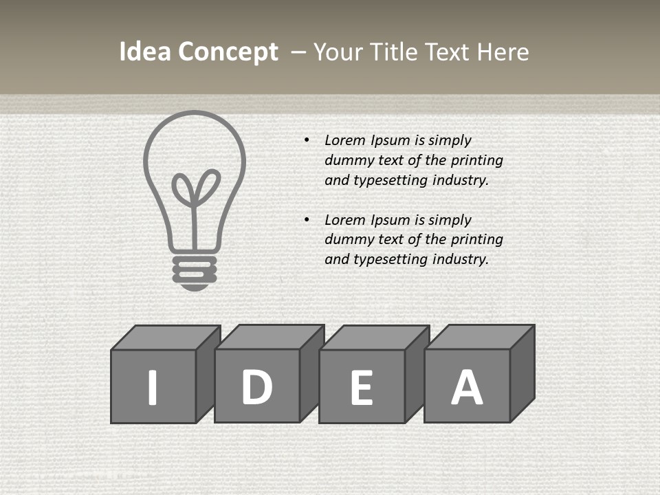 Grey Denim Texture PowerPoint Template