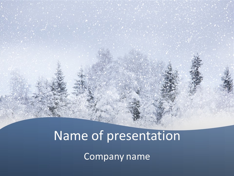 Winter Snow PowerPoint Template
