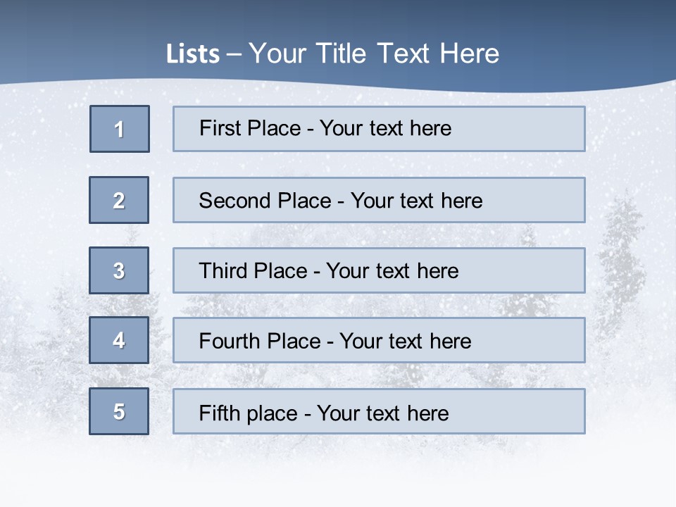 Winter Snow PowerPoint Template