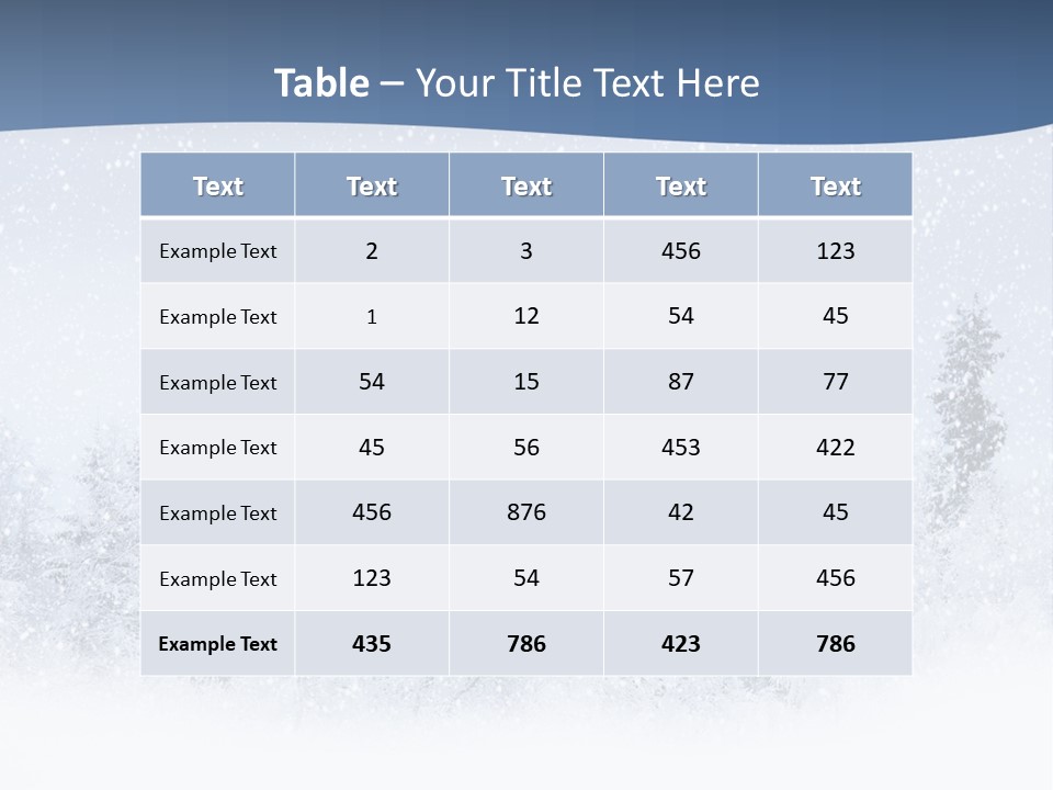 Winter Snow PowerPoint Template