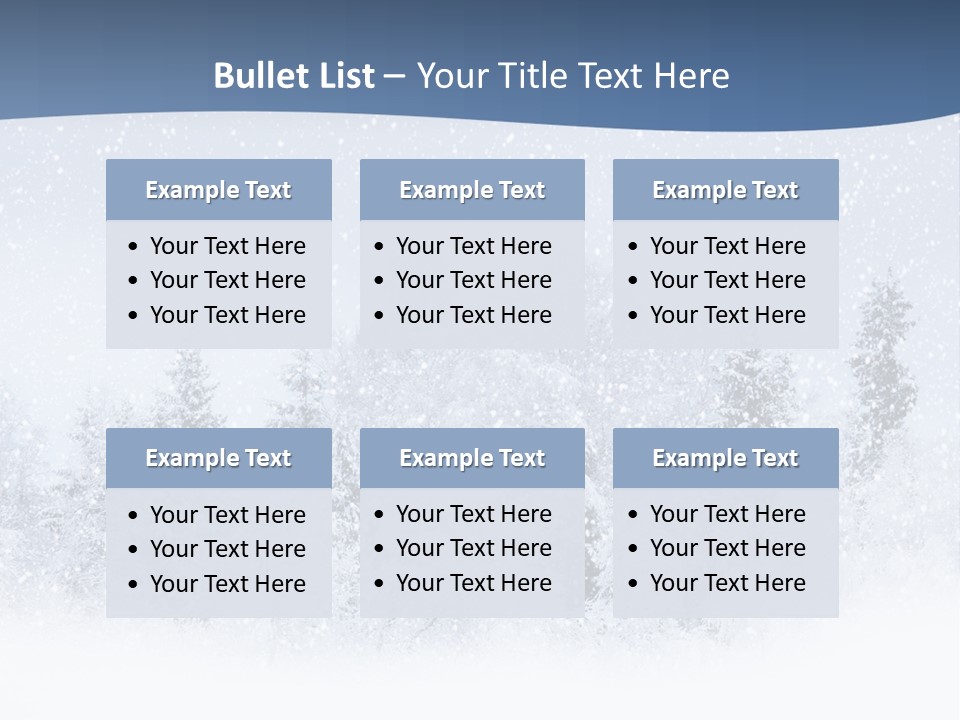 Winter Snow PowerPoint Template