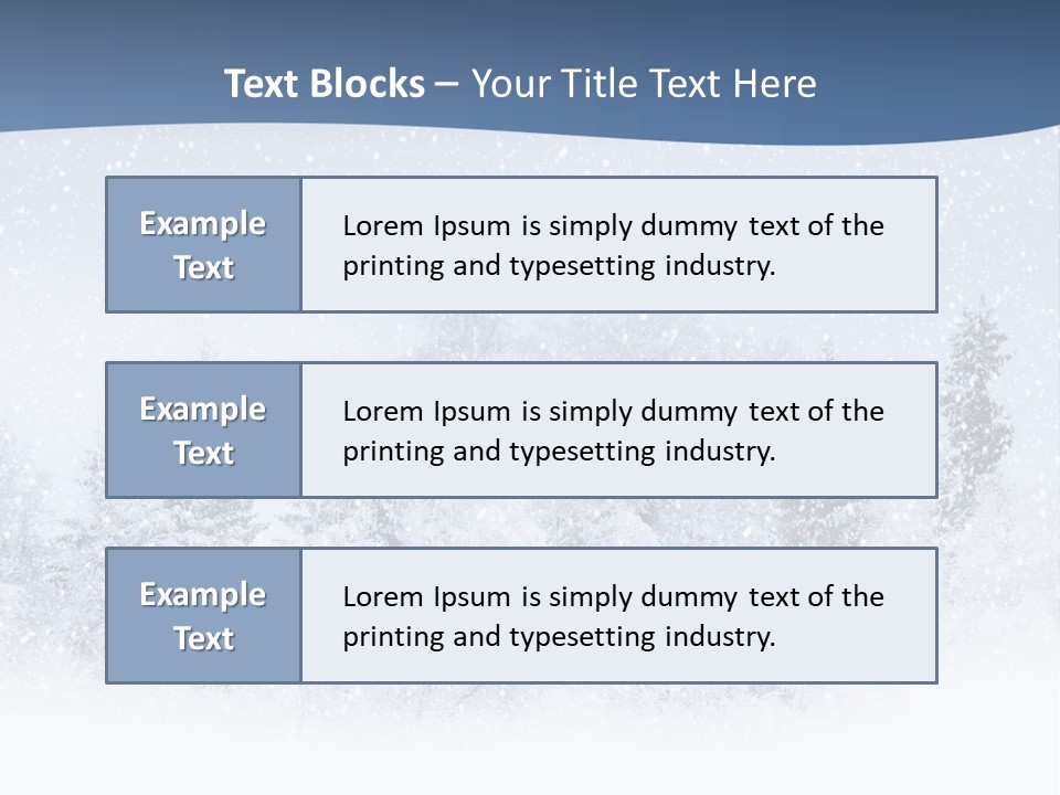 Winter Snow PowerPoint Template