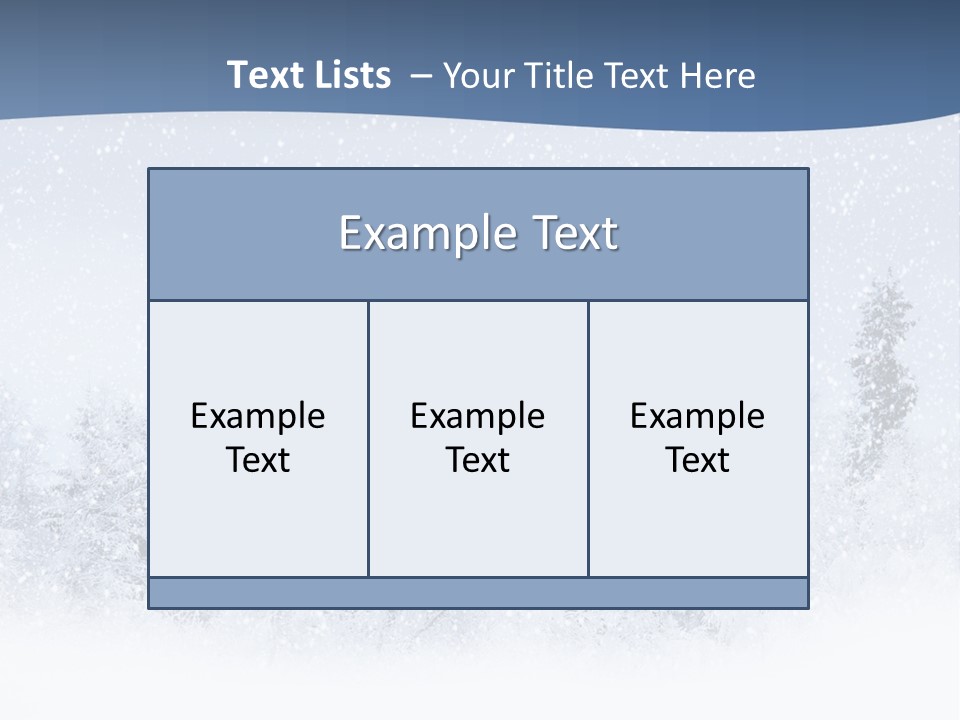 Winter Snow PowerPoint Template