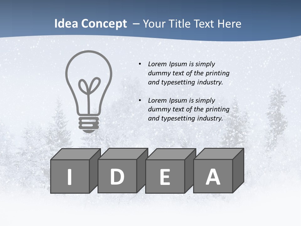 Winter Snow PowerPoint Template