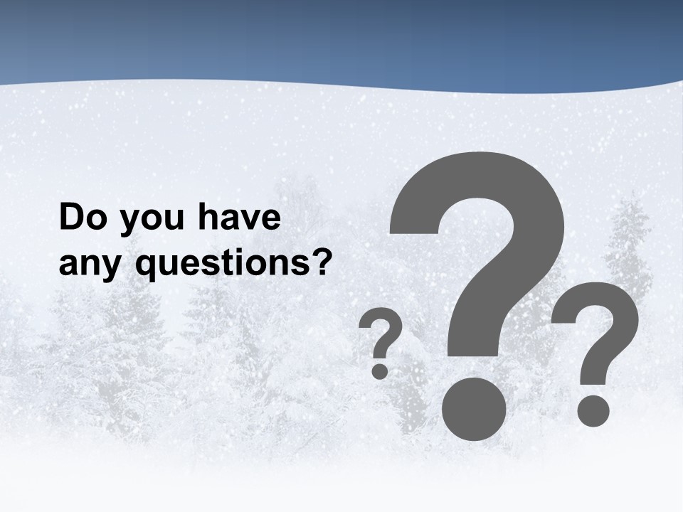 Winter Snow PowerPoint Template