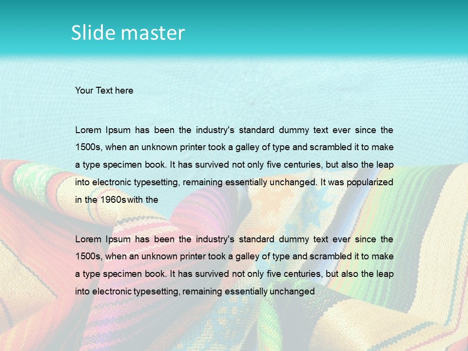 Sweater Blanket Cloth PowerPoint Template