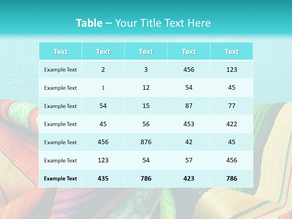 Sweater Blanket Cloth PowerPoint Template