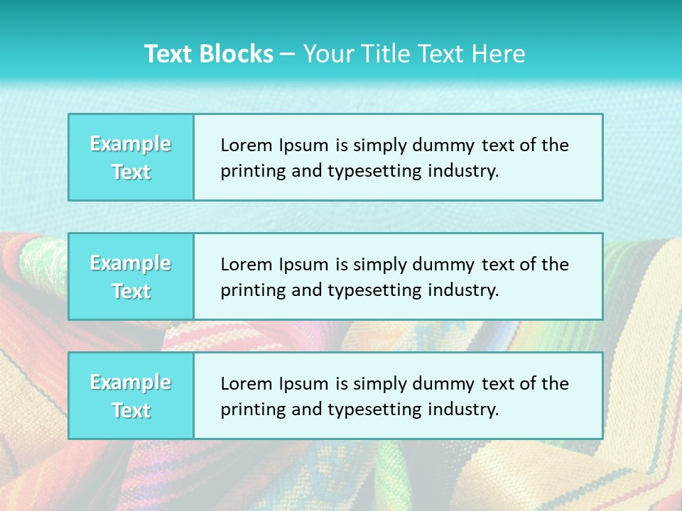 Sweater Blanket Cloth PowerPoint Template