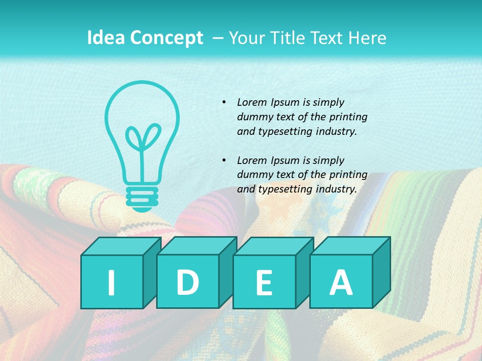 Sweater Blanket Cloth PowerPoint Template